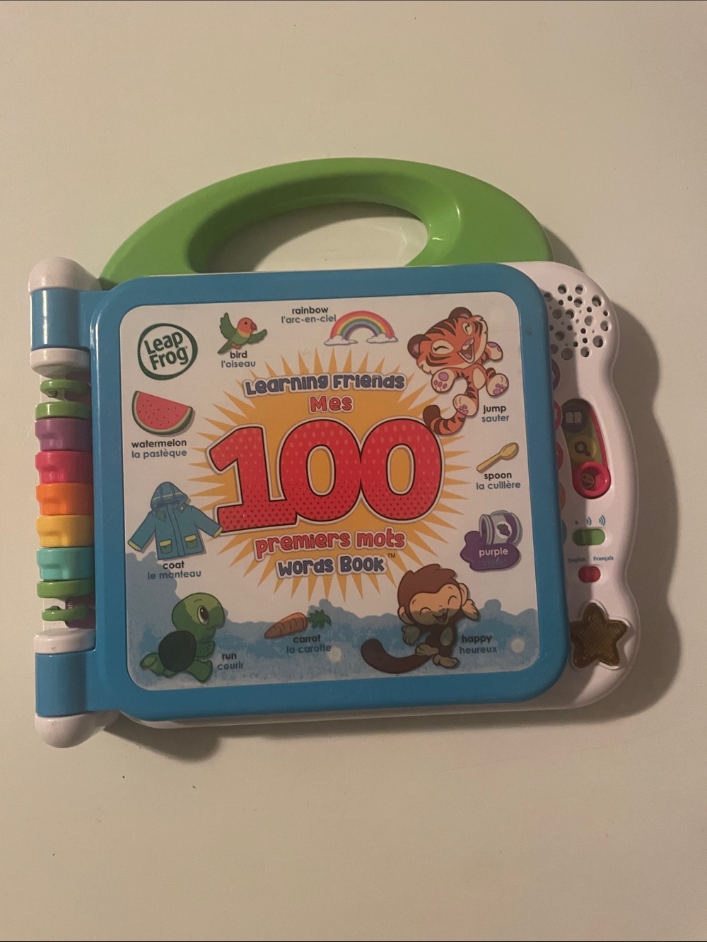 Leapfrog Learning Friends 100 Words Interactive Book - Blue/Green